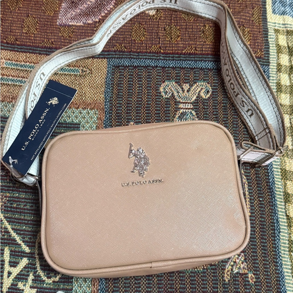 U.S. Polo Assn. Beige Crossbody Bag